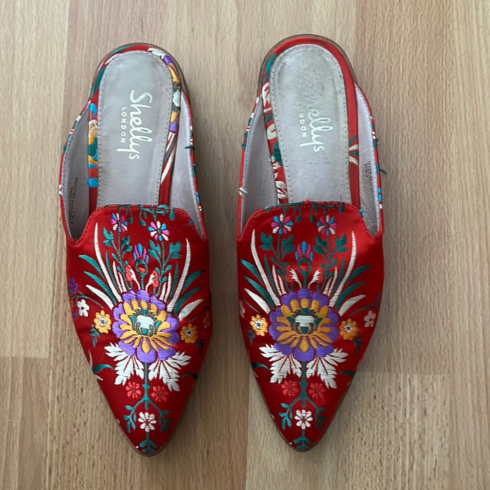 Shellys London fun floral shoes